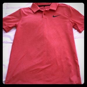 Red Nike Golf youth polo